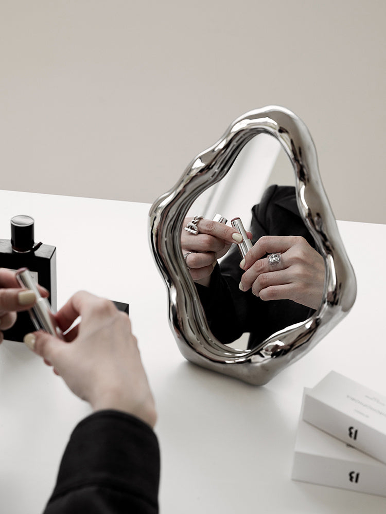 Nordic Simple Home Desktop Decorative Makeup Mirror