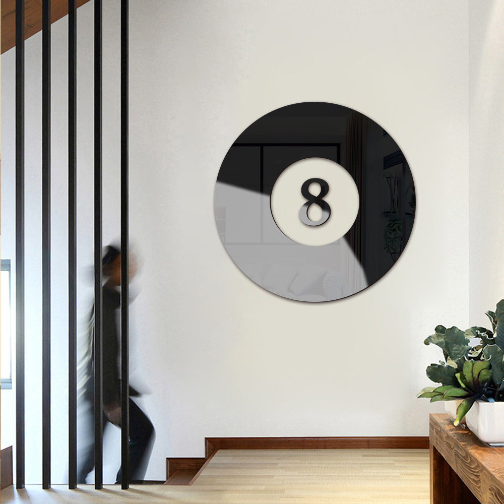 Mirror Acrylic Billiards DIY Combination Home Wall Stickers