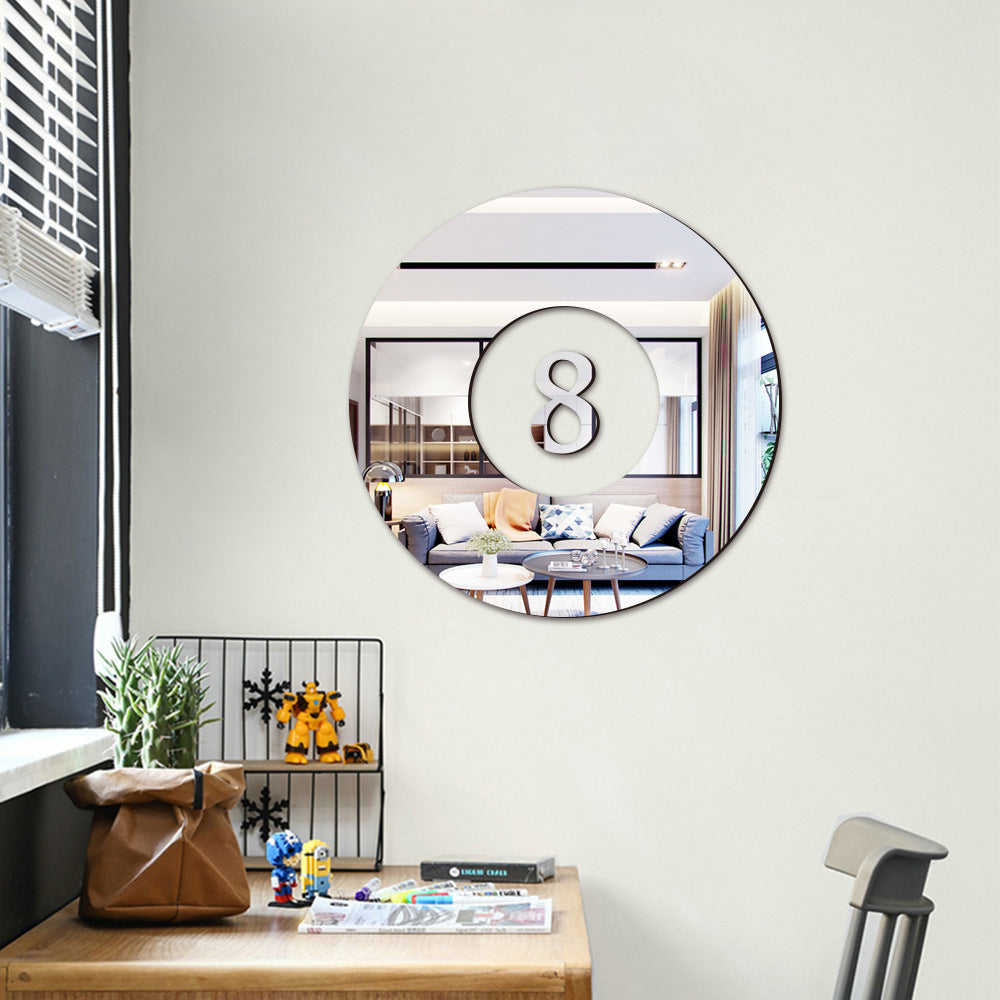 Mirror Acrylic Billiards DIY Combination Home Wall Stickers