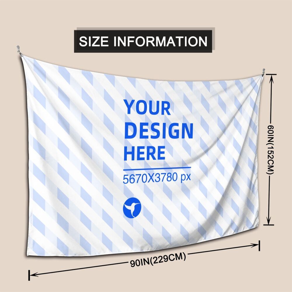 90x60in Horizontal Soft Texture Wall Decor Tapestry