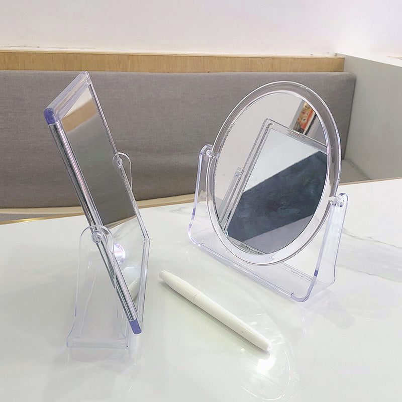 Dressing Table Mirror Desktop Double-sided Desktop Portable Home Bedroom