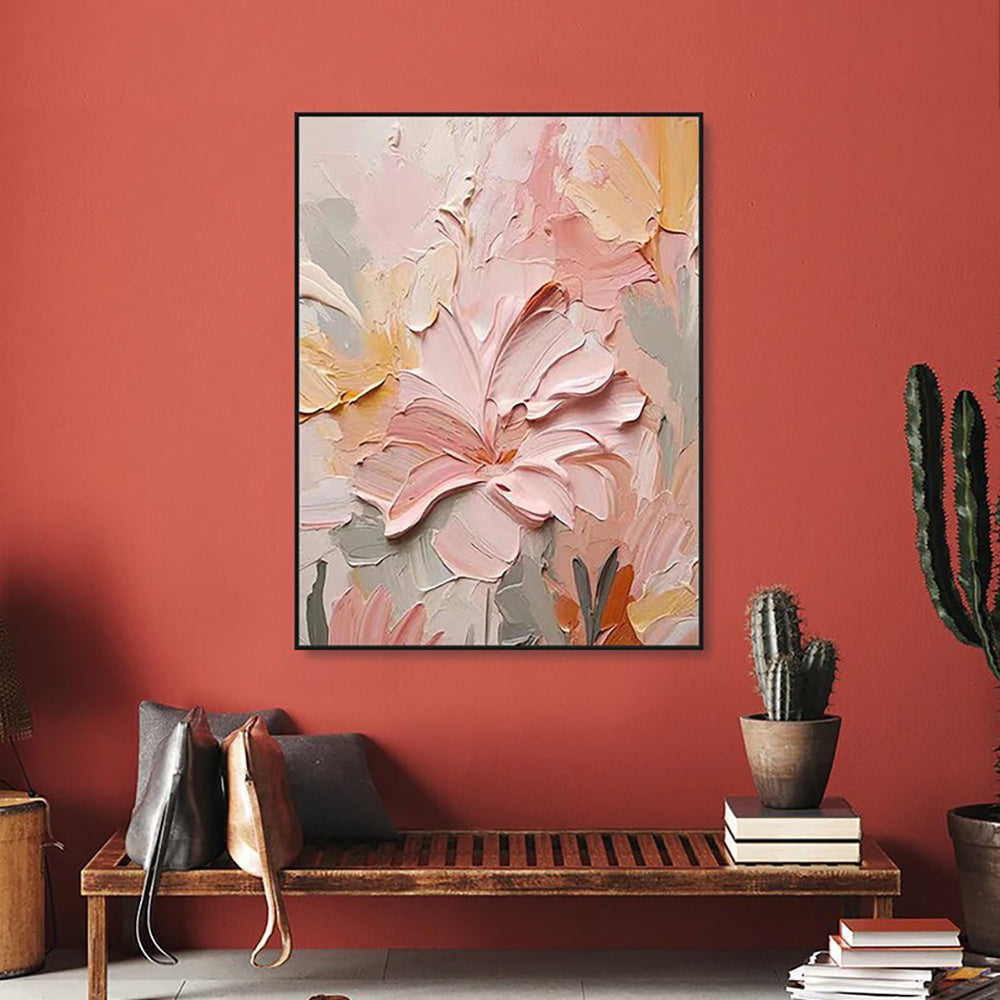 Handmade Oil Painting Canvas Wall Art Decoration 3D Texture Thick Oil Flowers Modern Abstract For Home Room Decor