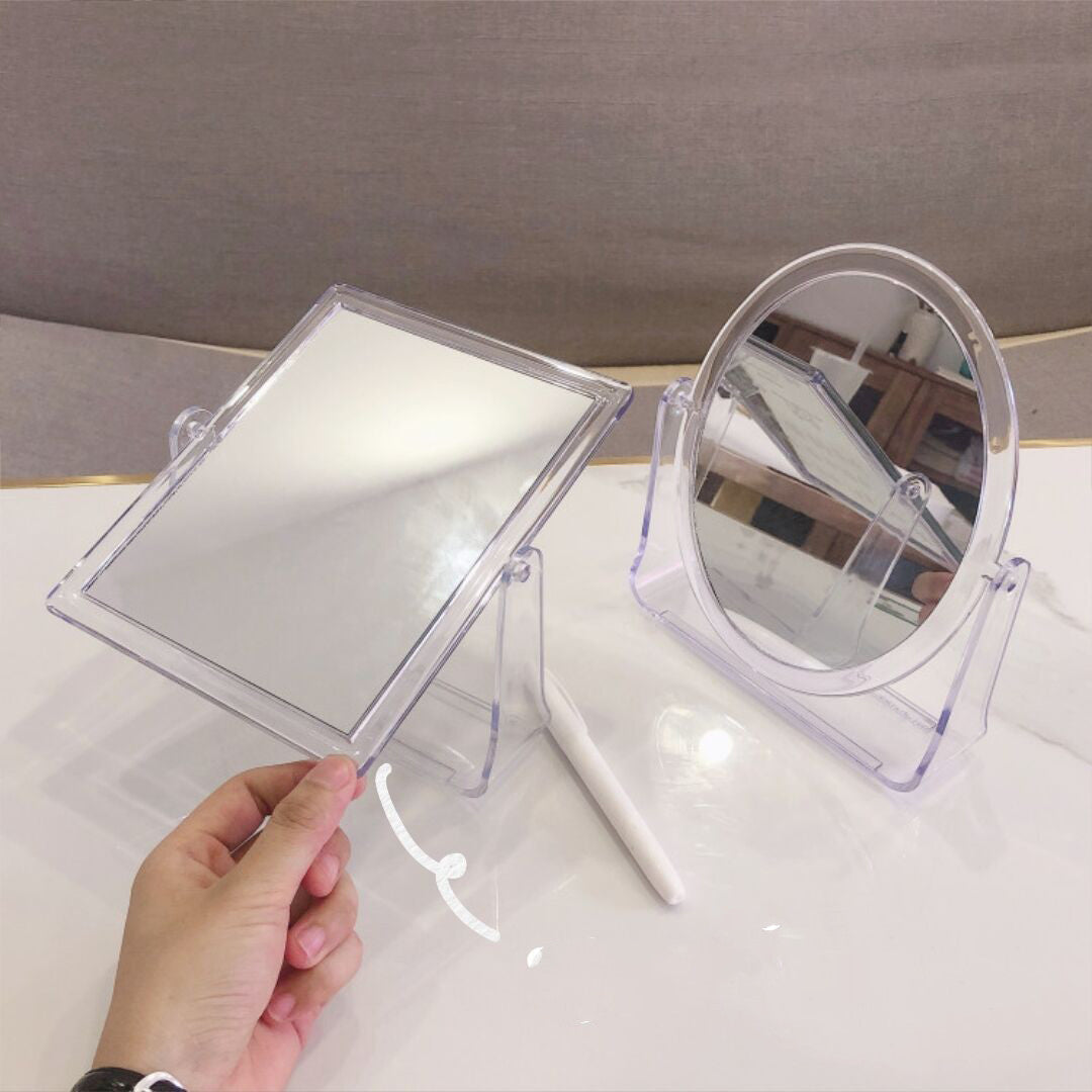 Dressing Table Mirror Desktop Double-sided Desktop Portable Home Bedroom
