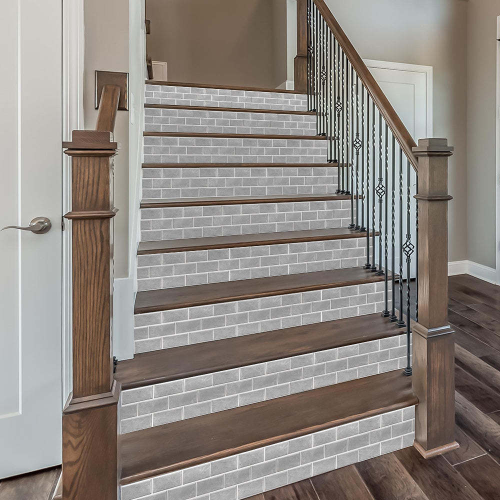 Gray Marble Pvc Wall Stickers Tile Paste Peel And Stick Wallpaper Self-Adhesive Waterproof And Oil-proof Kitchen Bathroom DIY Modern Style Wall Stickers Wall Decor