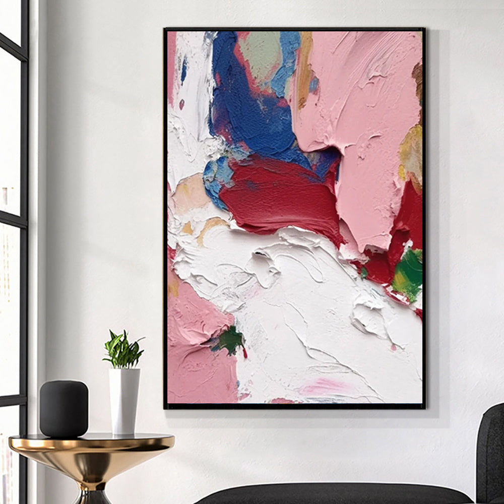 Modern Light Luxury Thick Oil Knife Oil Painting On Canvas Handmade Modern Abstract Wall Art Screen Partition Living Room Entry Home Decor Blocking Dining Painting