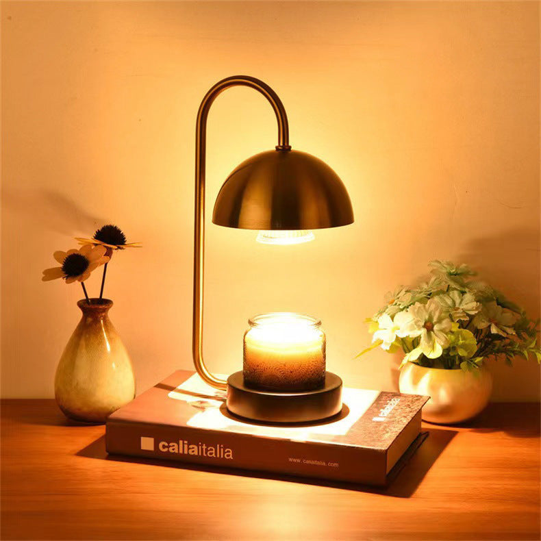 Minimalist Bedside Wooden Fused Candle Lamp